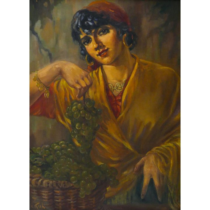 Charlotte Mish ''Havana Girl'' 1930's Oil
