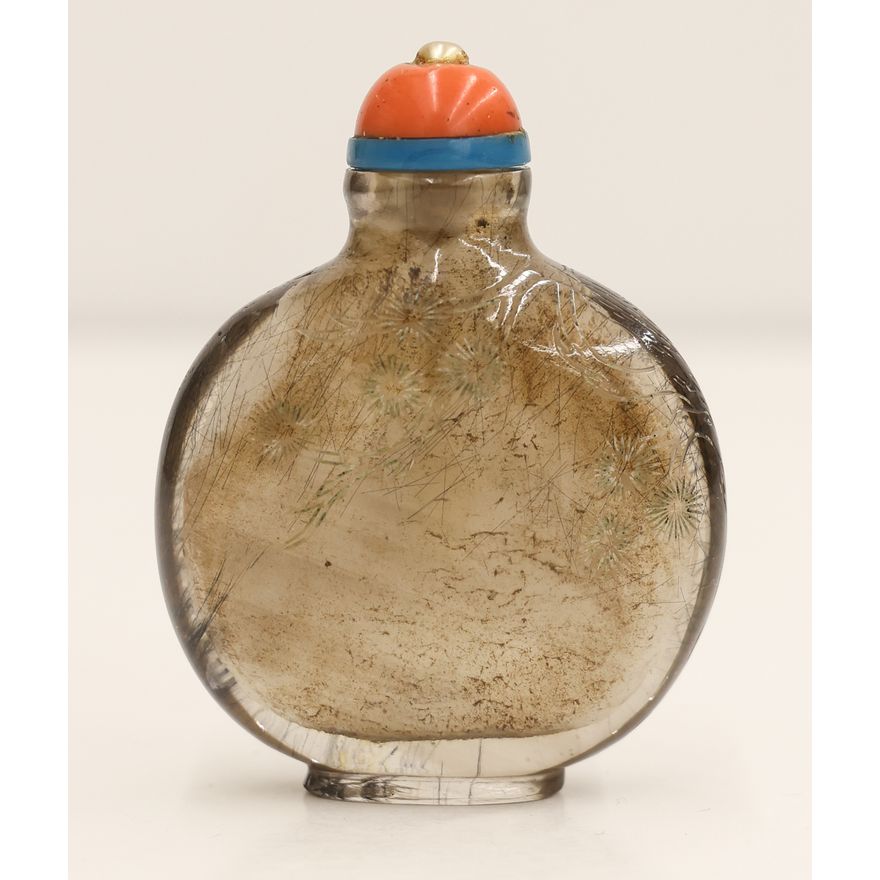Chinese Rutilated Quartz Snuff Bottle