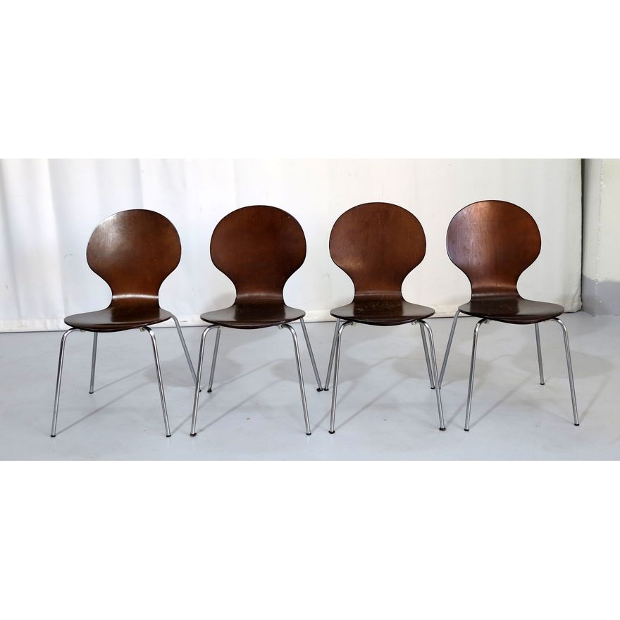 SET OF 4 VINTAGE DINING CHAIRS