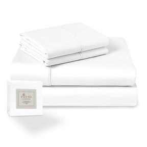 Pizuna 400TC Cotton Fitted Sheet Queen White |