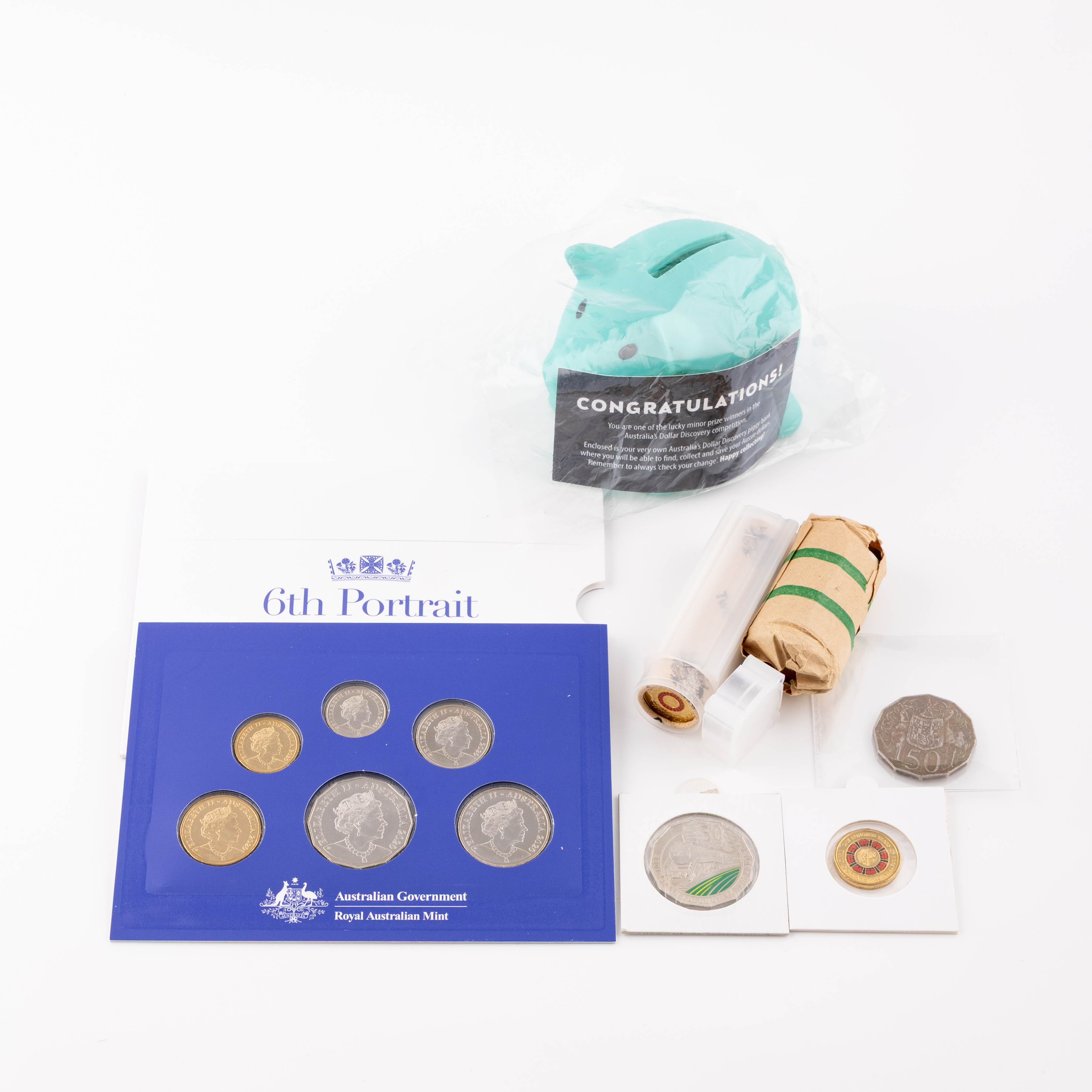Elizabeth II, RAM & Commonwealth Bank, Twenty Cents - Two Dollars, 1981 - 2015, UNC