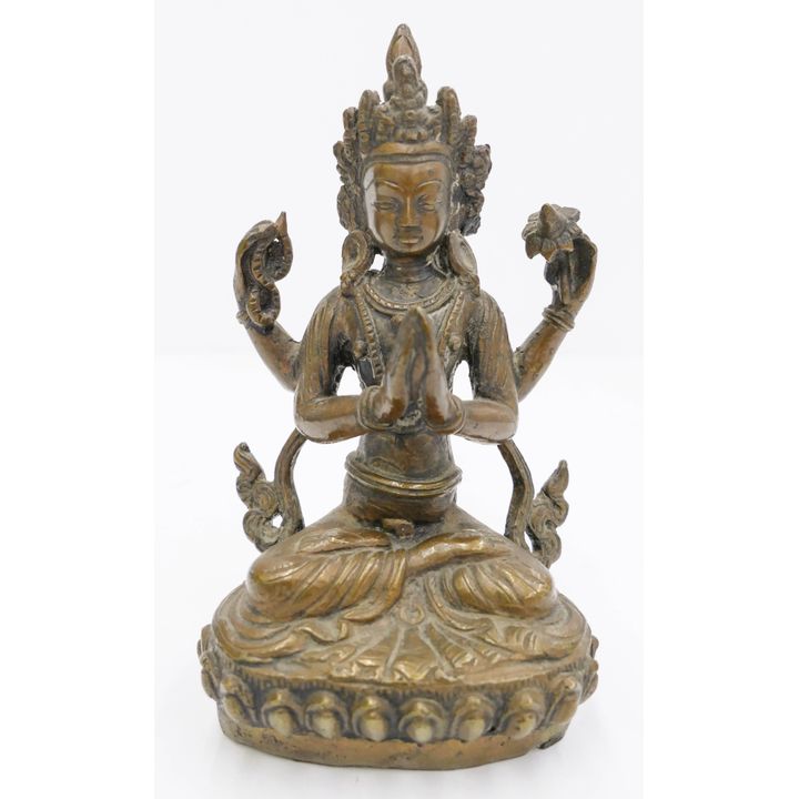Tibetan 19th Cent. Bronze Seated Tara