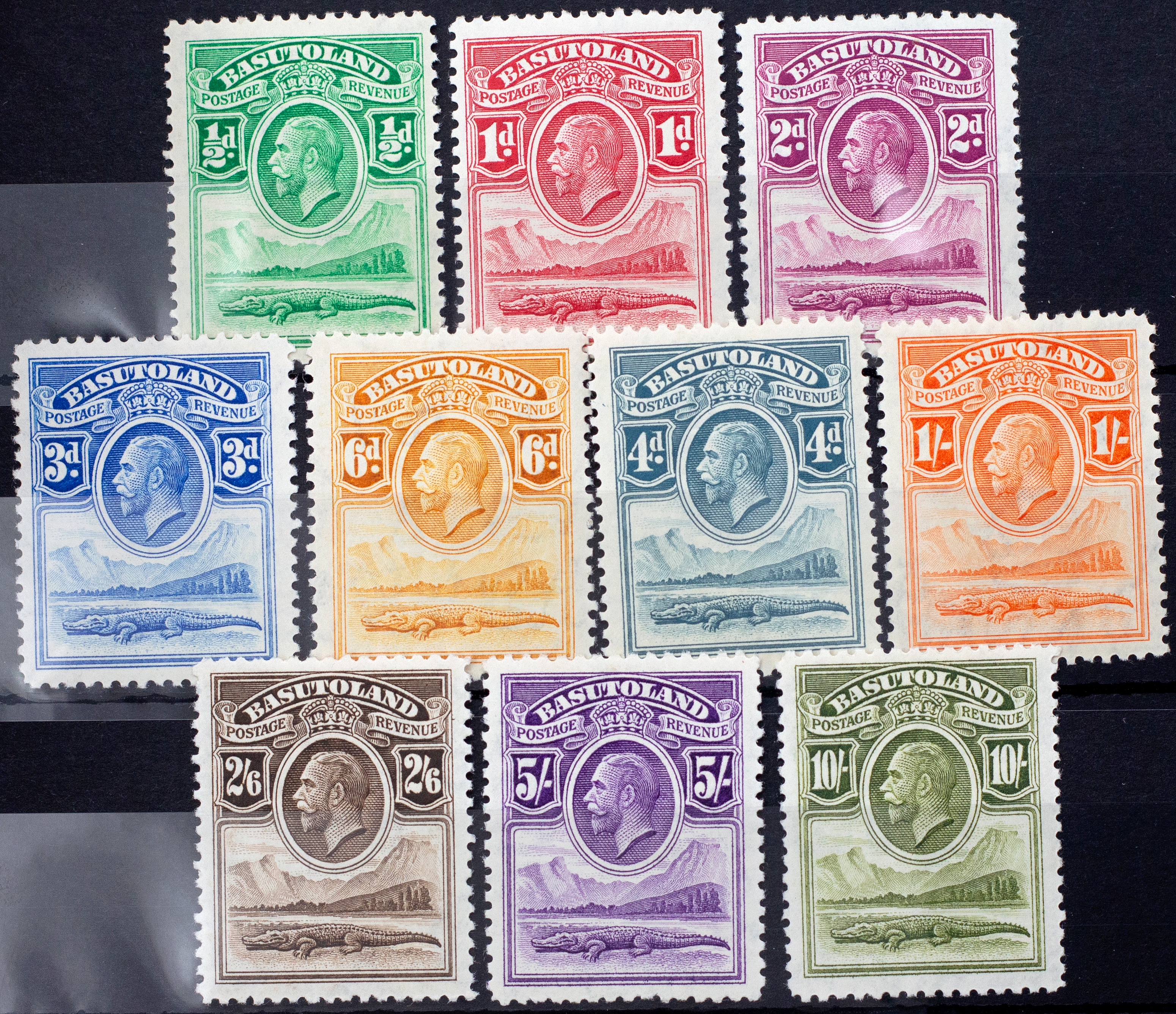Basutoland, KGV Definitives, 1933, Good