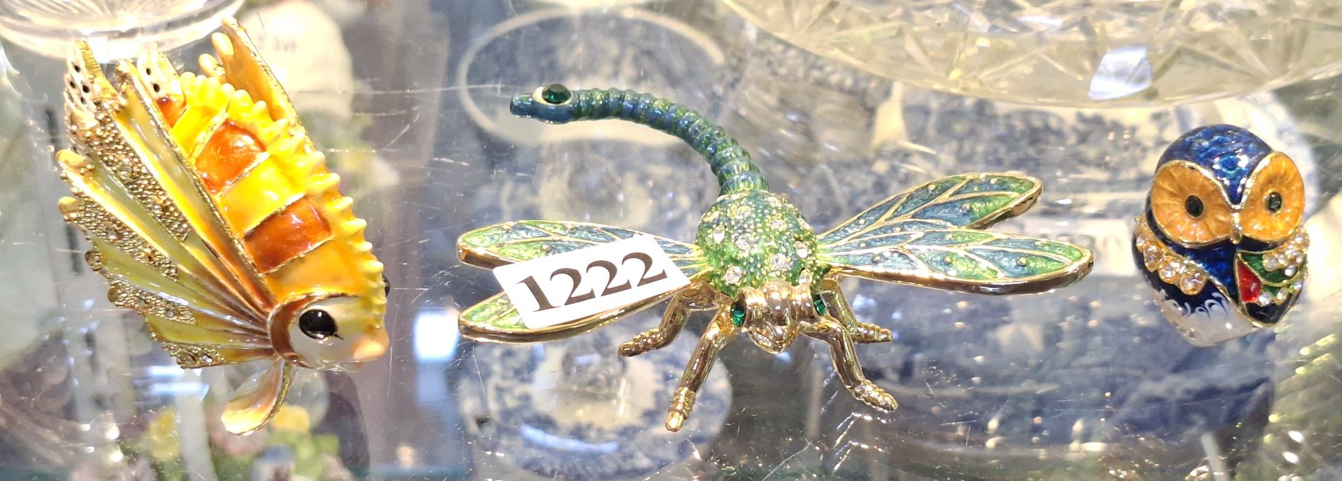 1222 · THREE TRINKET BOXES