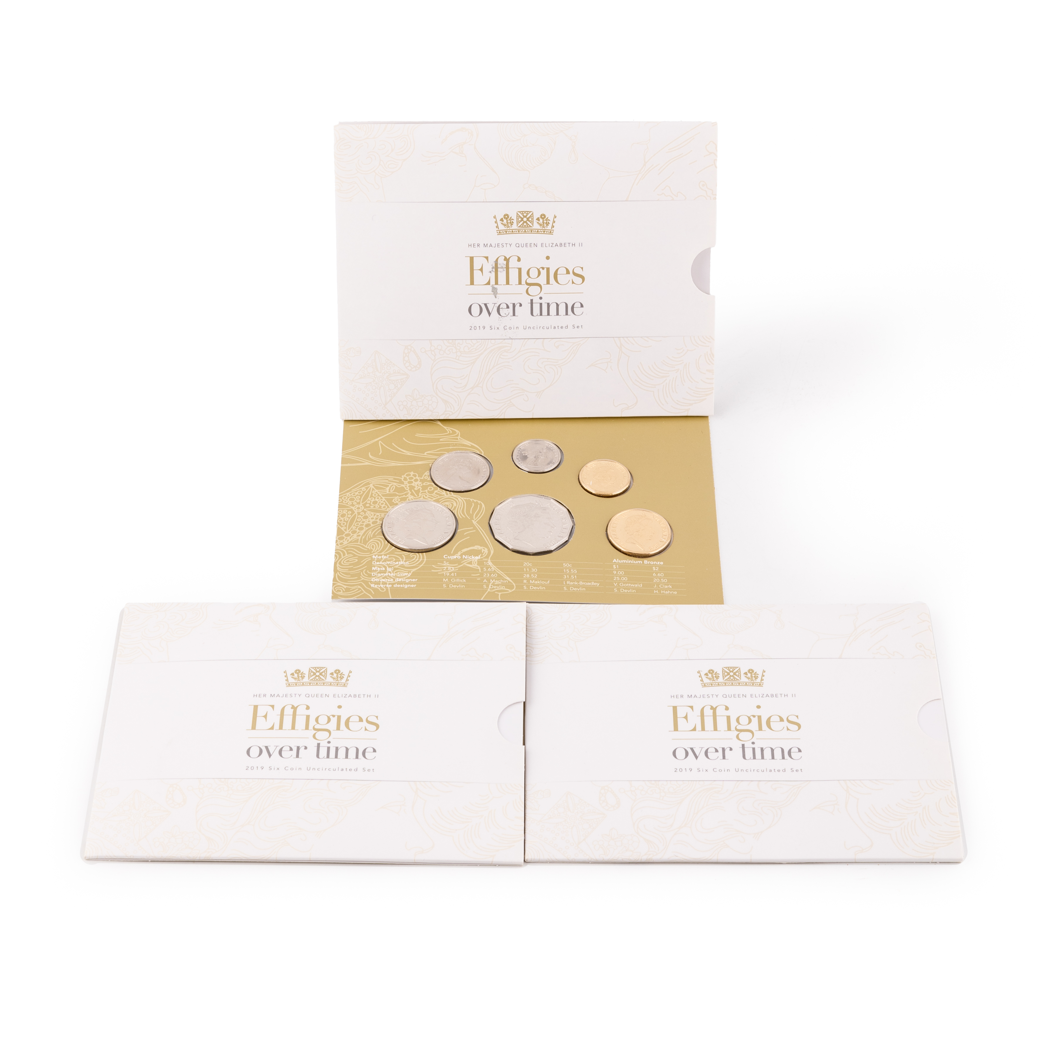 Elizabeth II, Effigies Over Time, Accumulation, 2019, UNC