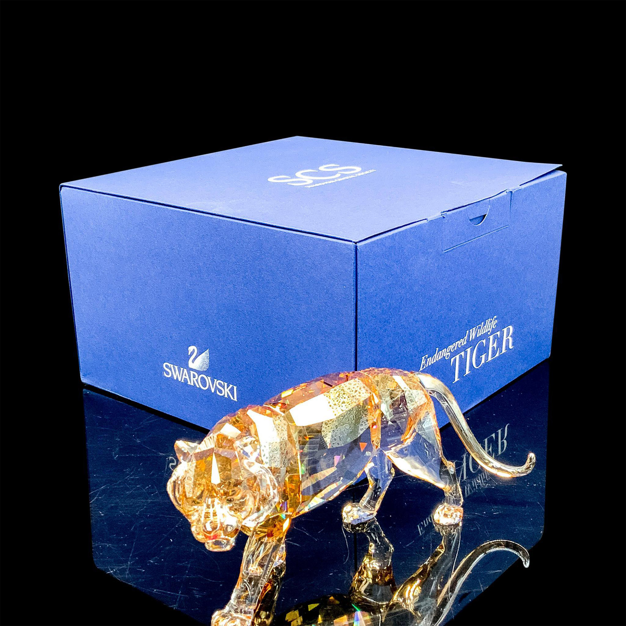 Swarovski サンタクマ フィギュア 9100 NR 000 406 Swarovski Crystal Forget Me Not Flower Figurine~9100 NR 000