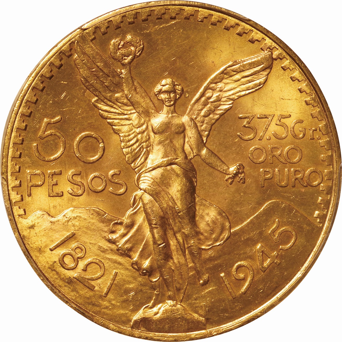 メキシコ大鷲5ペソ金貨 1955年 - 貨幣