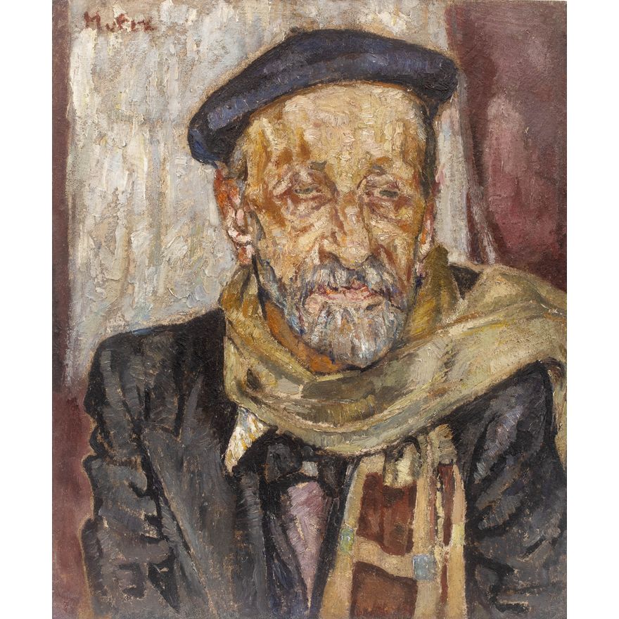 Mela Muter | Portret mężczyzny w berecie, przed 1939 r.