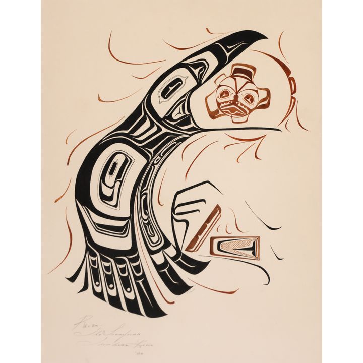 Ken Mowatt ''Raven the Transformer'' 1986 Tempera