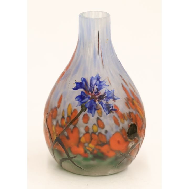Legras Miniature End of Day Cameo Glass Vase