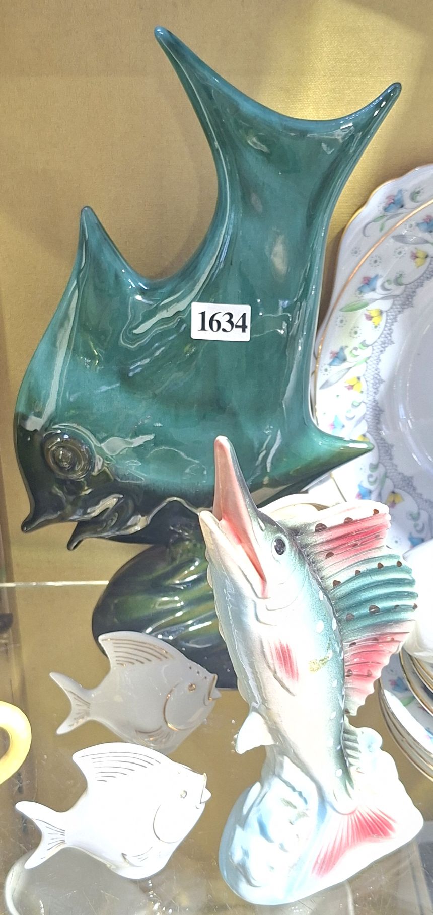 Ceramic Fish Ornaments And Cruet