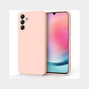 Silicone cover with glass protector for Samsung galaxy A24 5G - Pink - Samsung Galaxy A24 | - 51745/1627 SN B3 (S3)