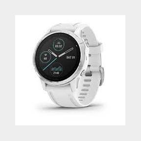 Garmin fenix 6s Outdoor Smartwatch (42mm) - Silver with White Band | SJ 51672/17043 hv B9 (S6)