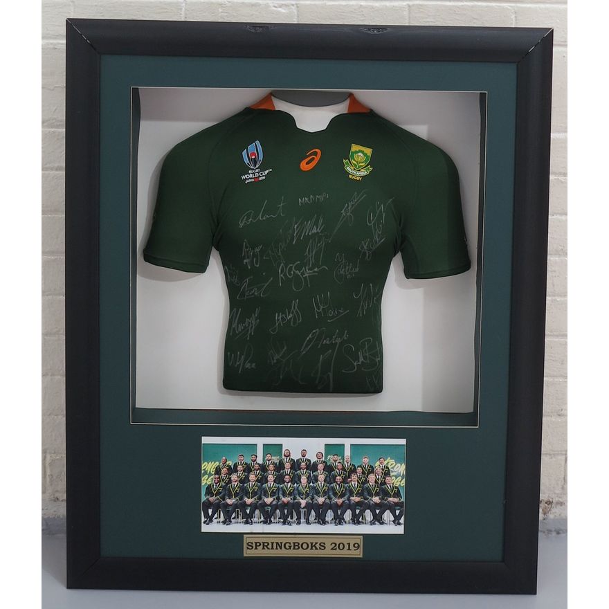 FRAMED SPRINGBOK RUGBY JERSEY