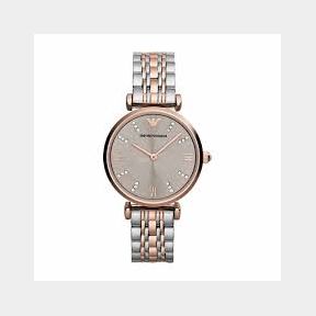 Armani Women s Gianni T-Bar Watch - Silver Rose Gold - AR1840-Bar 9900904094802- 51745/22558 HV