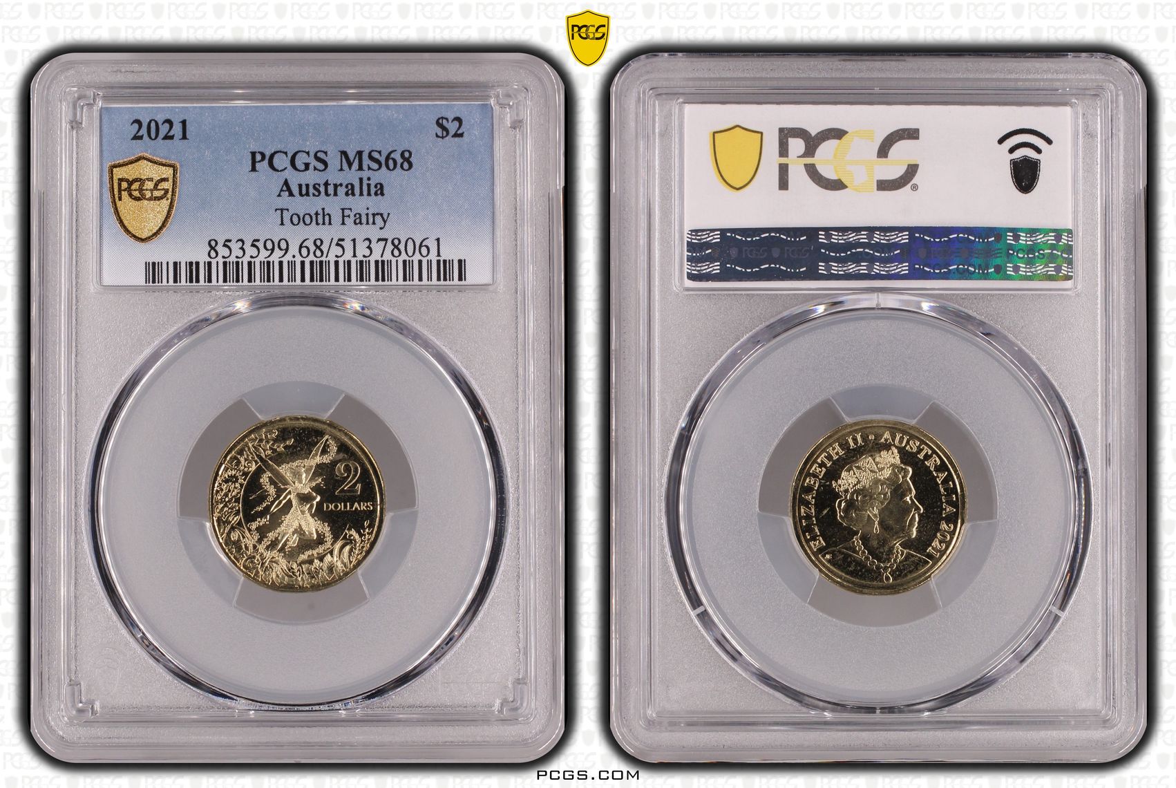 Tooth Fairy, Two Dollar, 2021, PCGS MS68