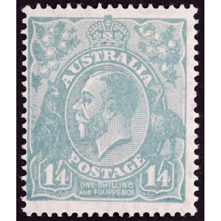 Small Multiple Watermarks, One Shilling & Fourpence, 1927, Fine