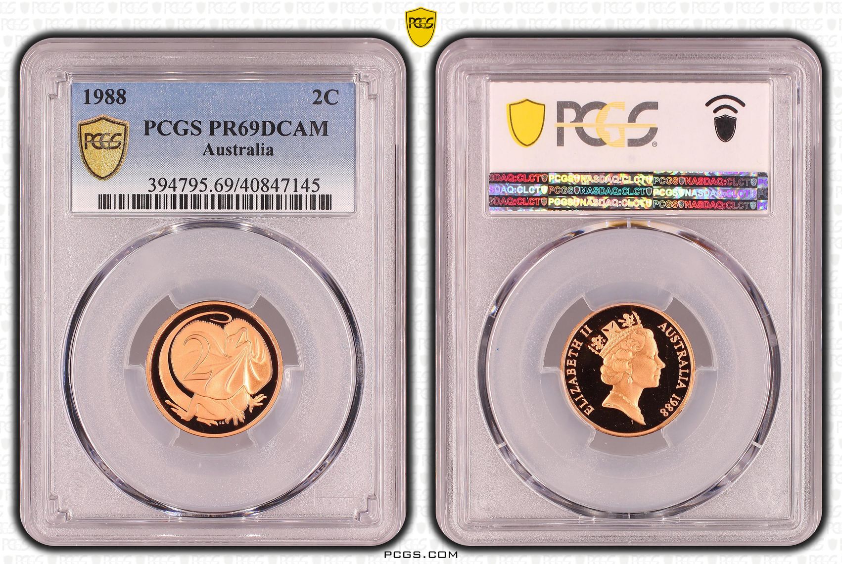 Two Cent, 1988, Pcgs Pr69dcam