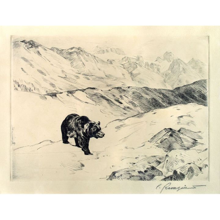 An Old Prospector by Carl Rungius (1869-1959)