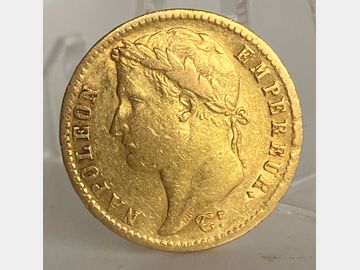 1813 FRENCH NAPOLEON GOLD 20 FRANCS COIN