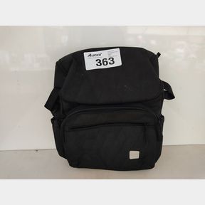 GEORGE MASON BABY - QUILTED NAPPY BACKPACK - BLACK