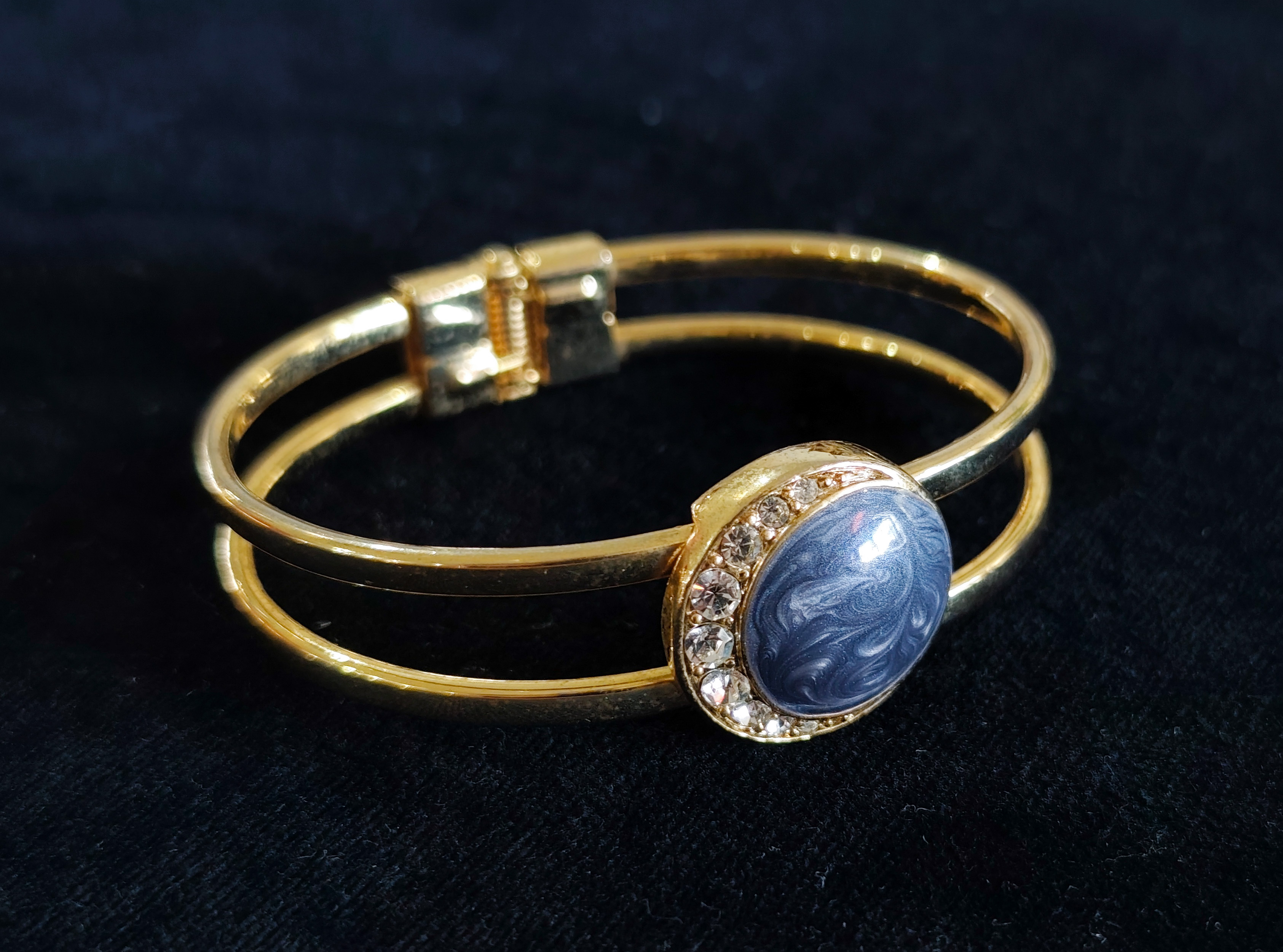 Gold Metal Bracelet with Stones — sold at auction in New Zealand for $25