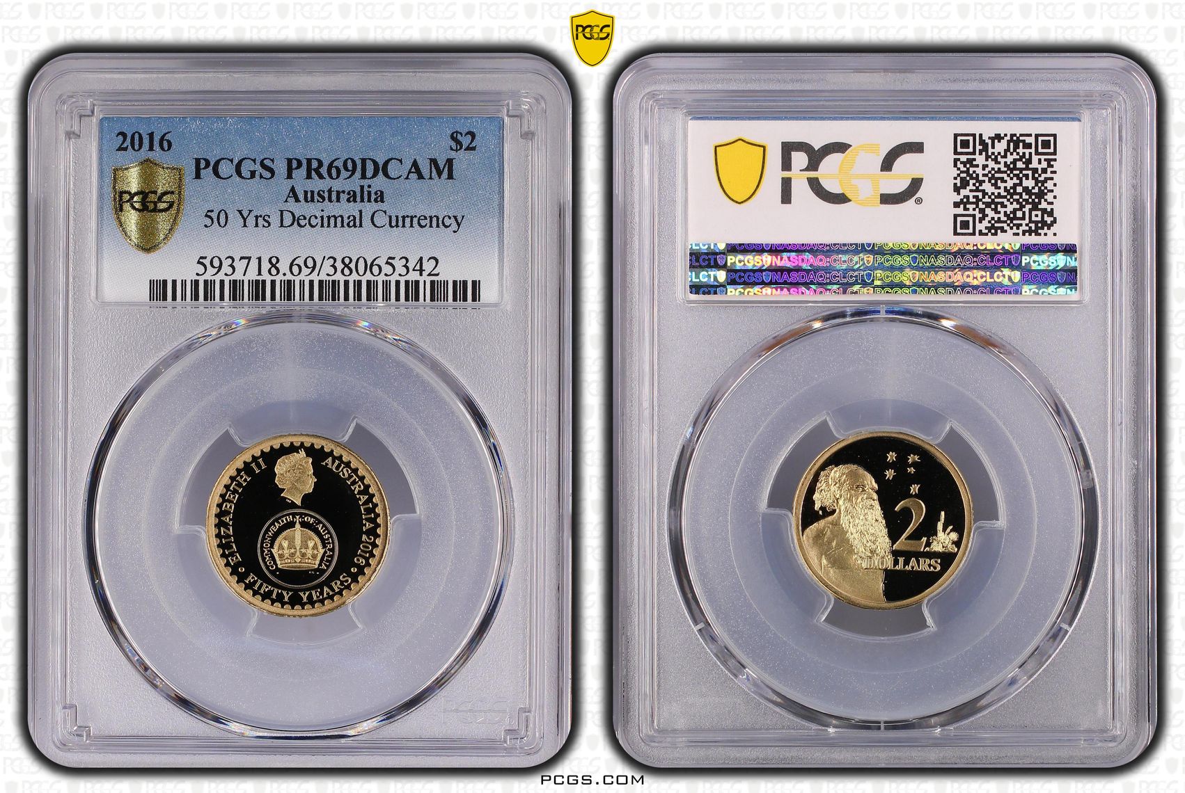 50 Yrs Decimal Currency, Two Dollar, 2016, PCGS PR69DCAM