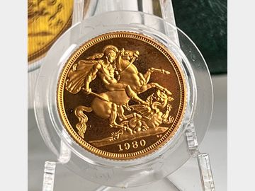 1980 ELIZABETH II PROOF GOLD SOVEREIGN