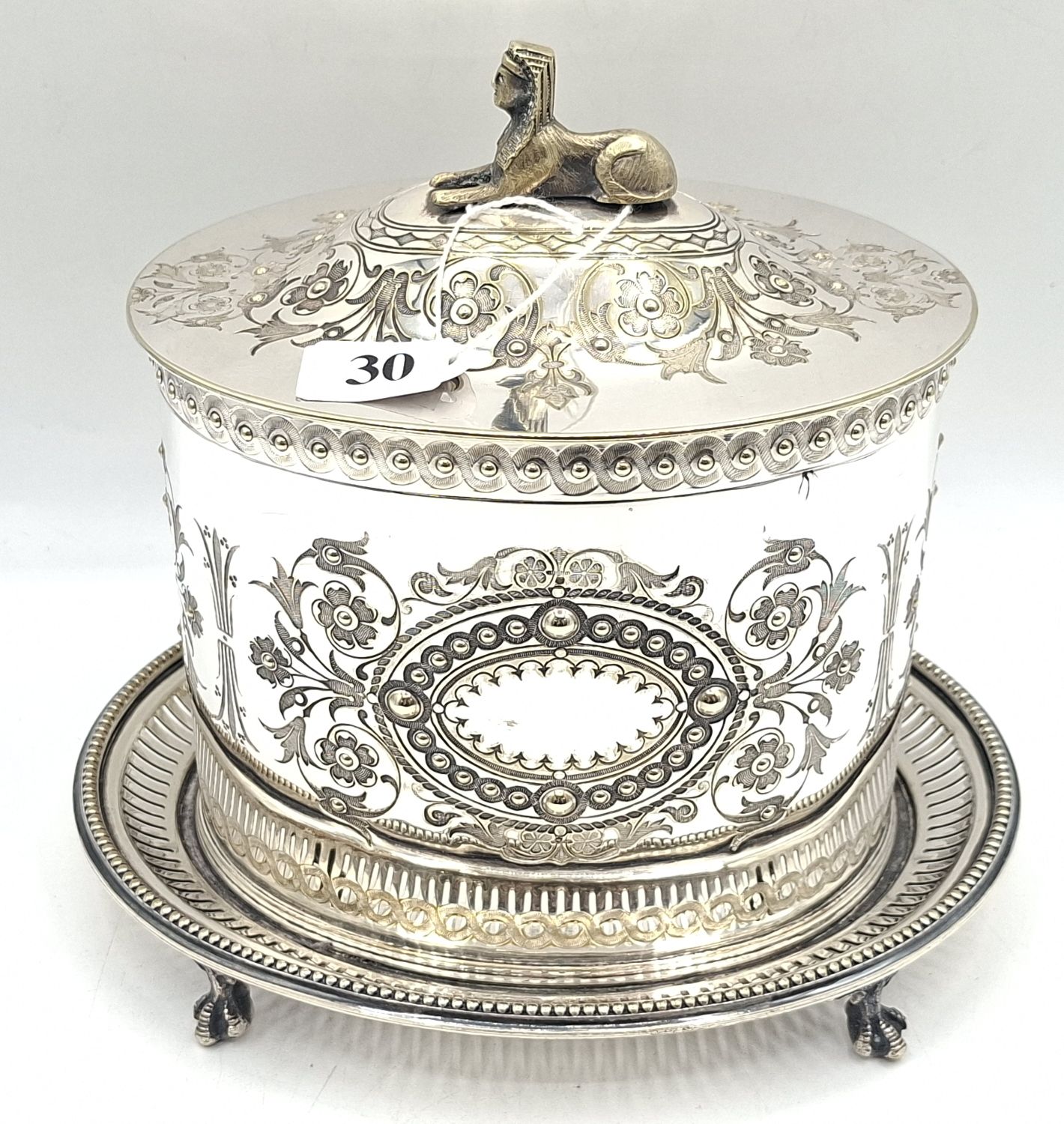 Silverplate Biscuit Barrel