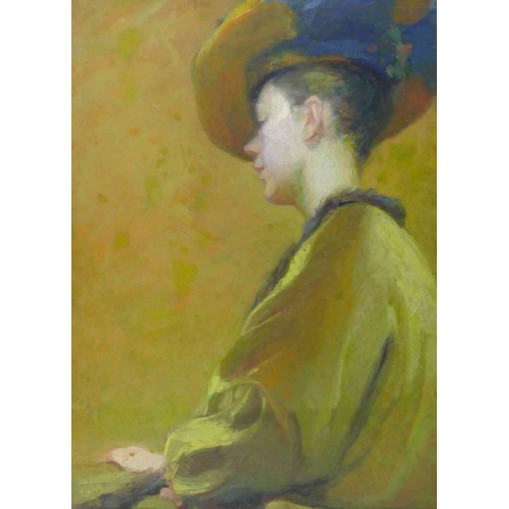 Shannah Cumming Wheeler ''Elegant Woman'' 1930's Oil