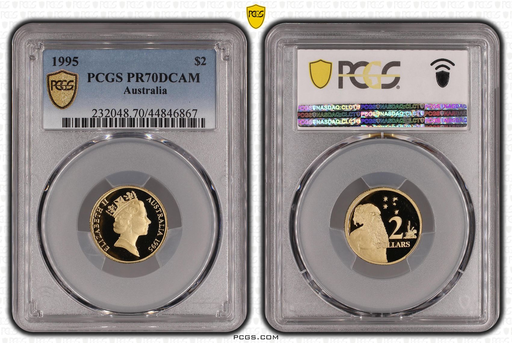 1995 Australia Two Dollar, $2 PCGS - PR70DCAM POP 8/0 -867