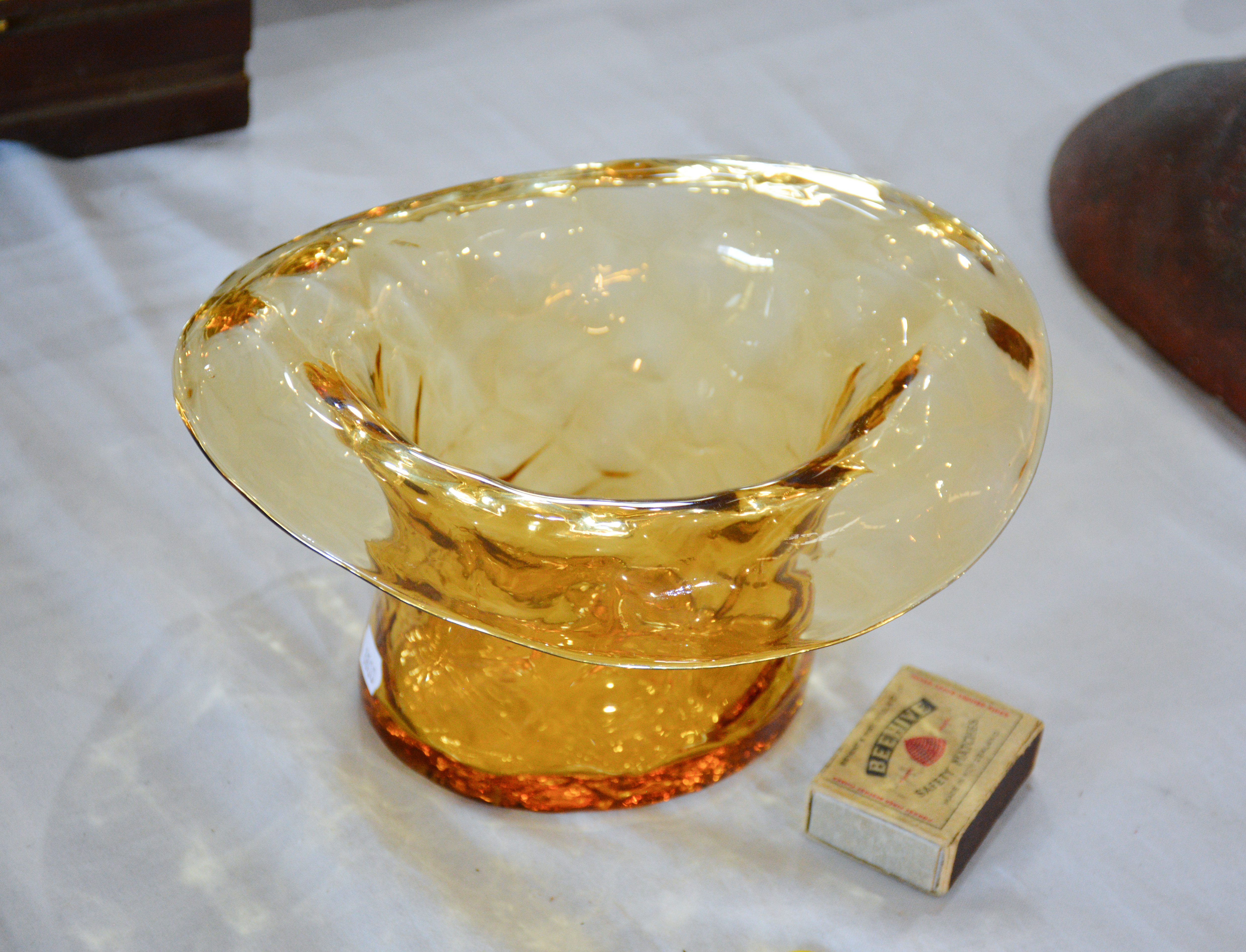 Whitefriars Top Hat Art Glass Vase — NZ auction result