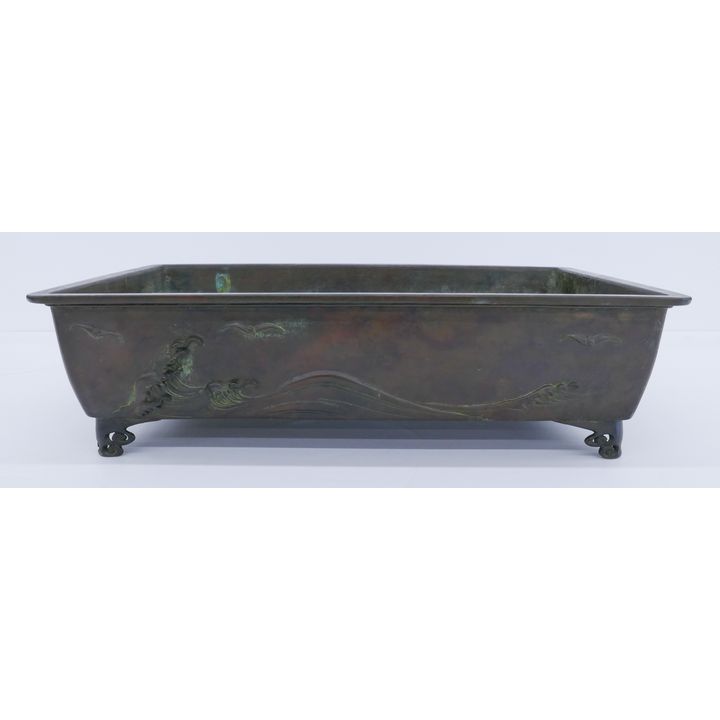 Japanese Meiji Bronze Suiban Planter