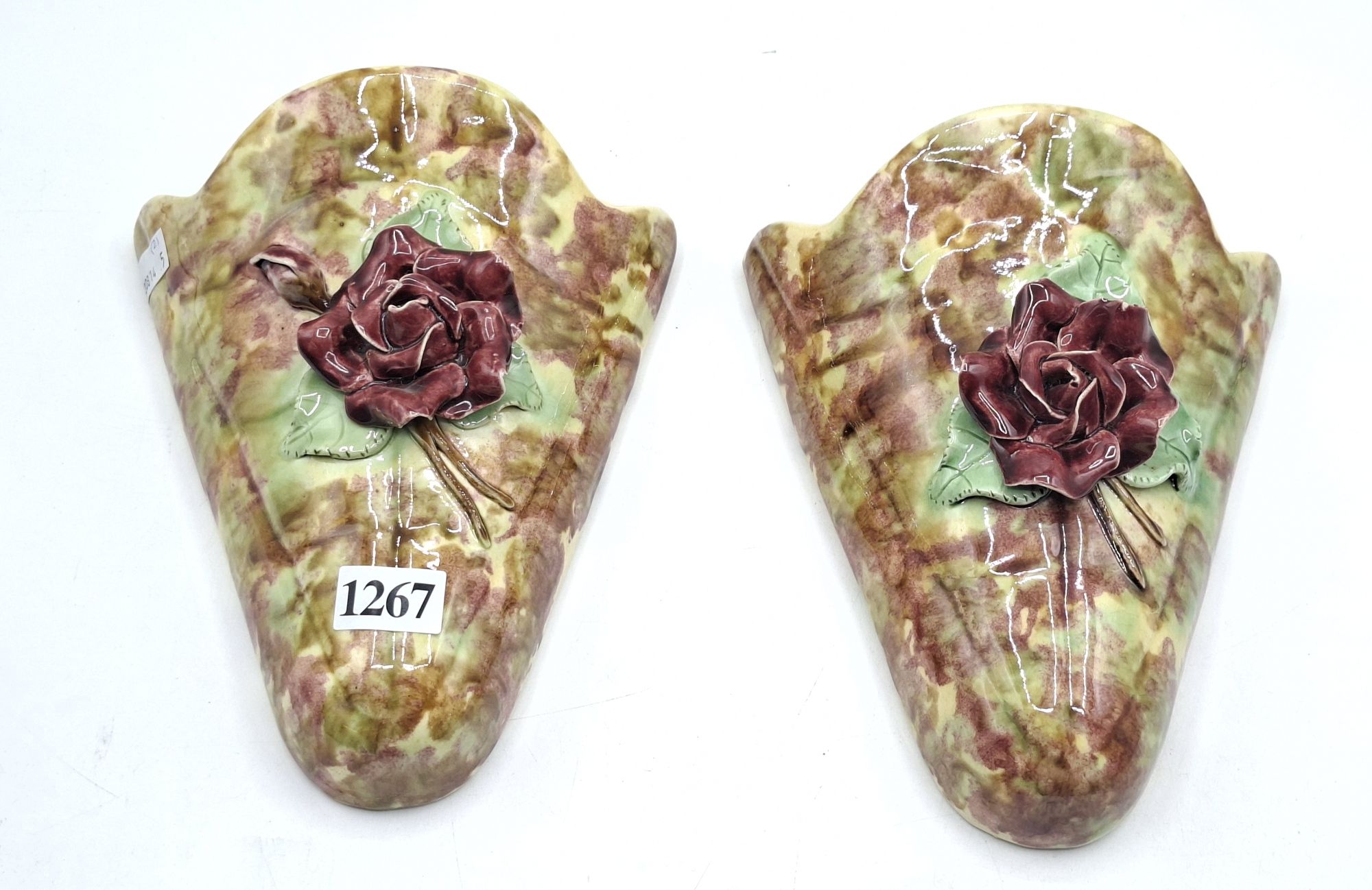 1267 · ROSE DESIGN WALL POCKETS