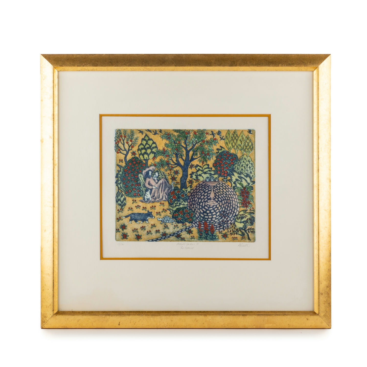 Anne Smith (1950-), 'Artist's Garden IV - The Tortoise',