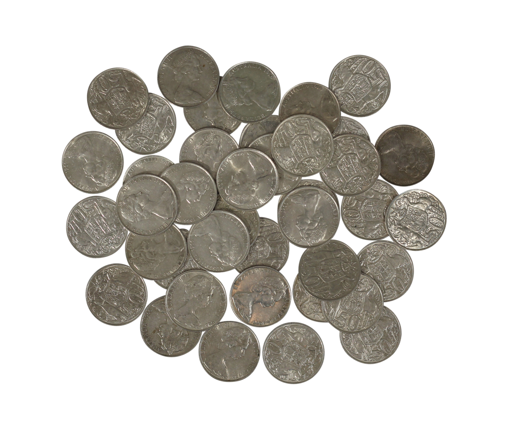 Elizabeth II, Fifty Cents, 1966, EF
