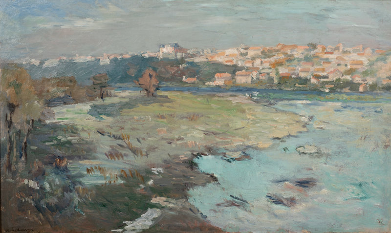 Albert Lebourg
(French, 1849-1928)
Les bords de l’Allier à Pont-du-Château, Auvergne