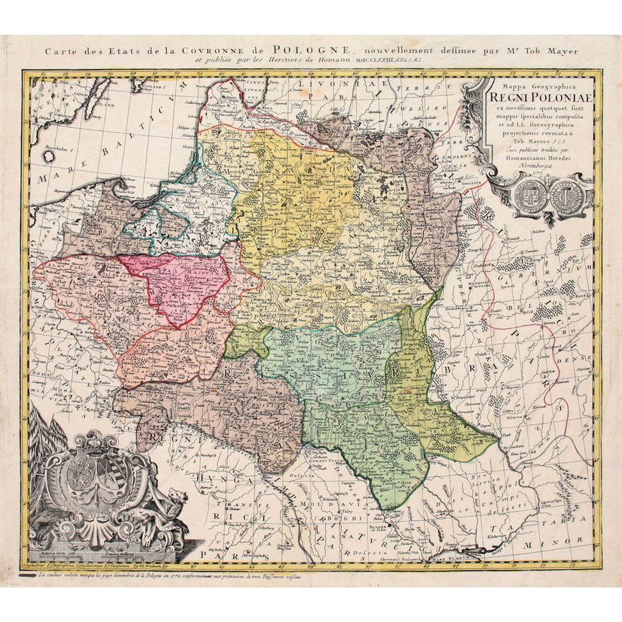 Tobias Mayer | Mappa Geographica Regni Poloniae…
