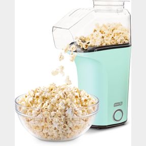 DASH HOT AIR POPCORN POPPER MAKER WITH MEASURING CUP TO PORTION POPPING CORN KERNELS + MELT BUTTER, 16 CUPS - AQUA