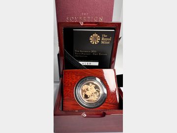 2015 ELIZABETH II '5th PORTRAIT' PROOF GOLD SOVEREIGN