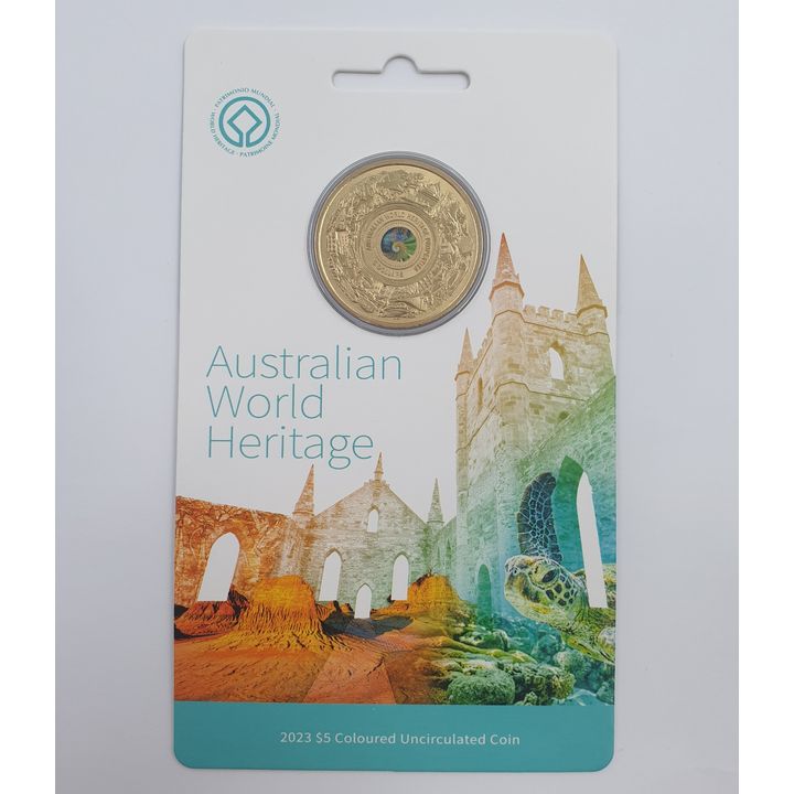 Aus. World Heritage Coloured $5 Coin