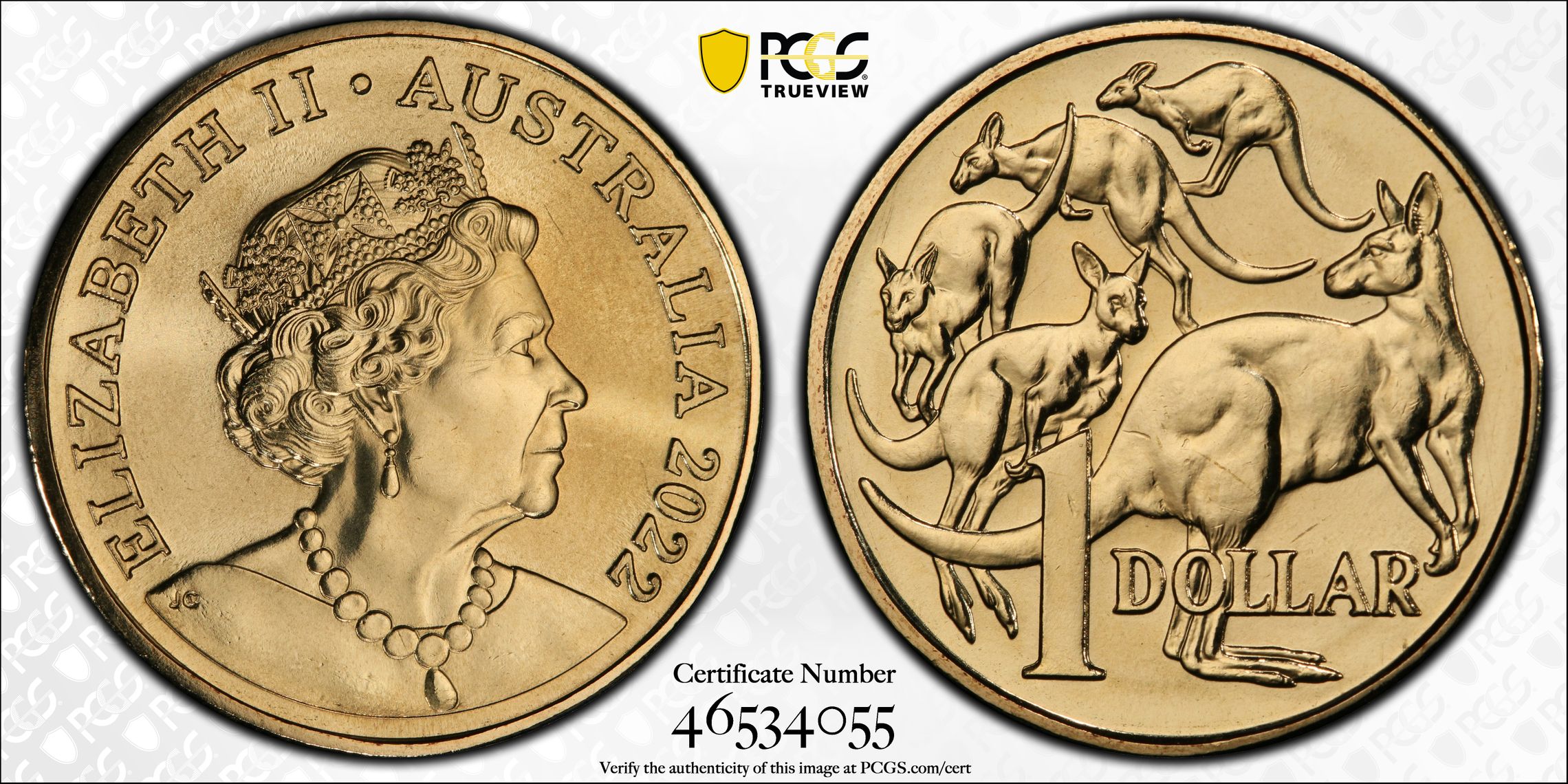 One Dollar, 2022, PCGS MS69