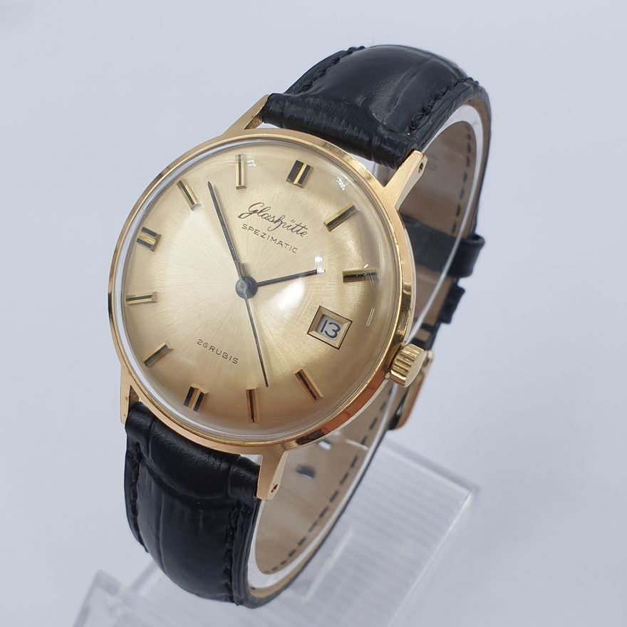 Glashutte Spezimatic Men's Automatic Gold Plated Watch C1960'S