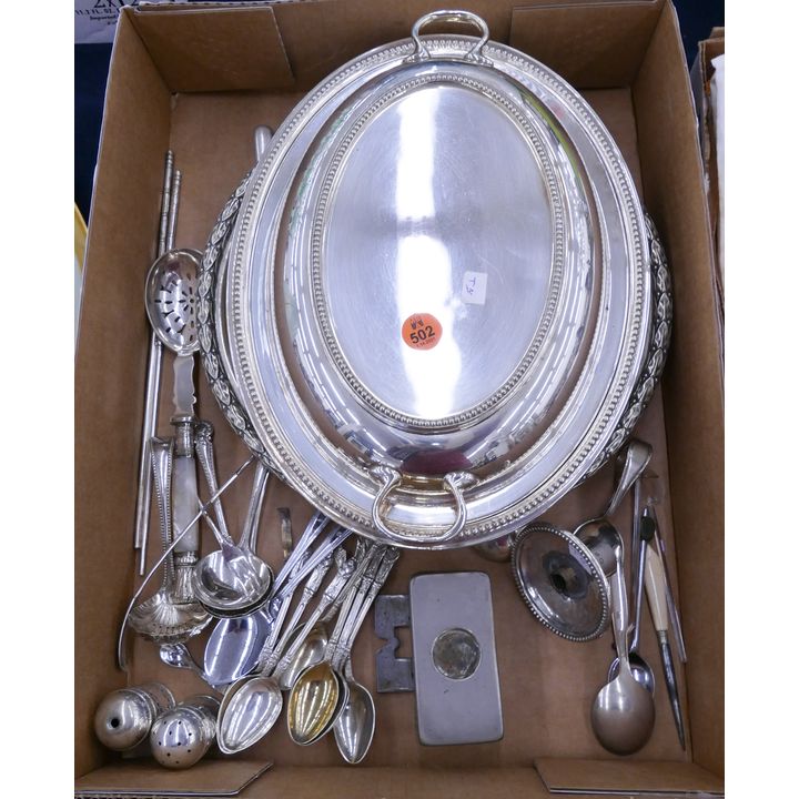Box Silverplate Apostle Spoons Etc