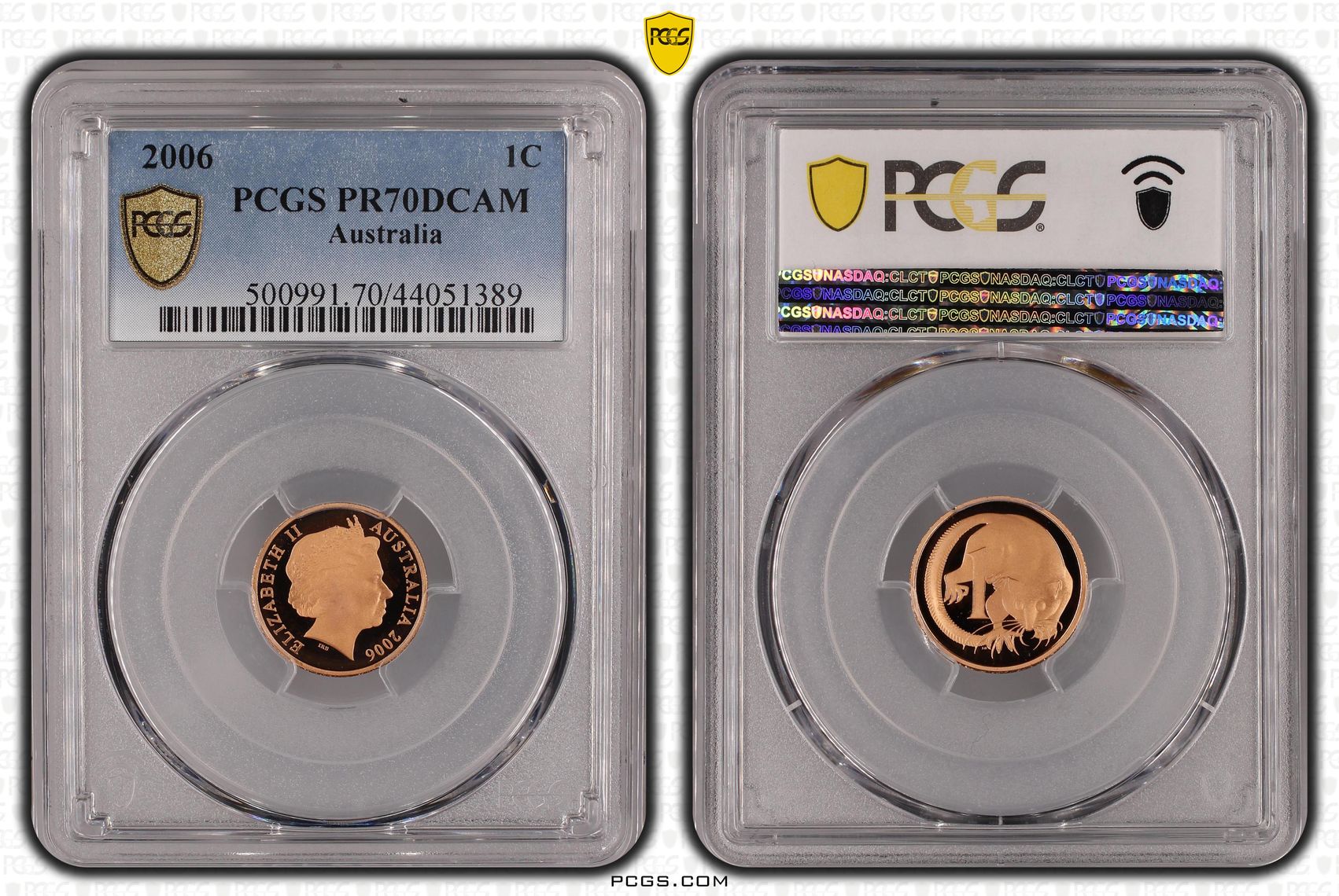 Pop 19/0, One Cent, 2006, Pcgs Pr70dcam