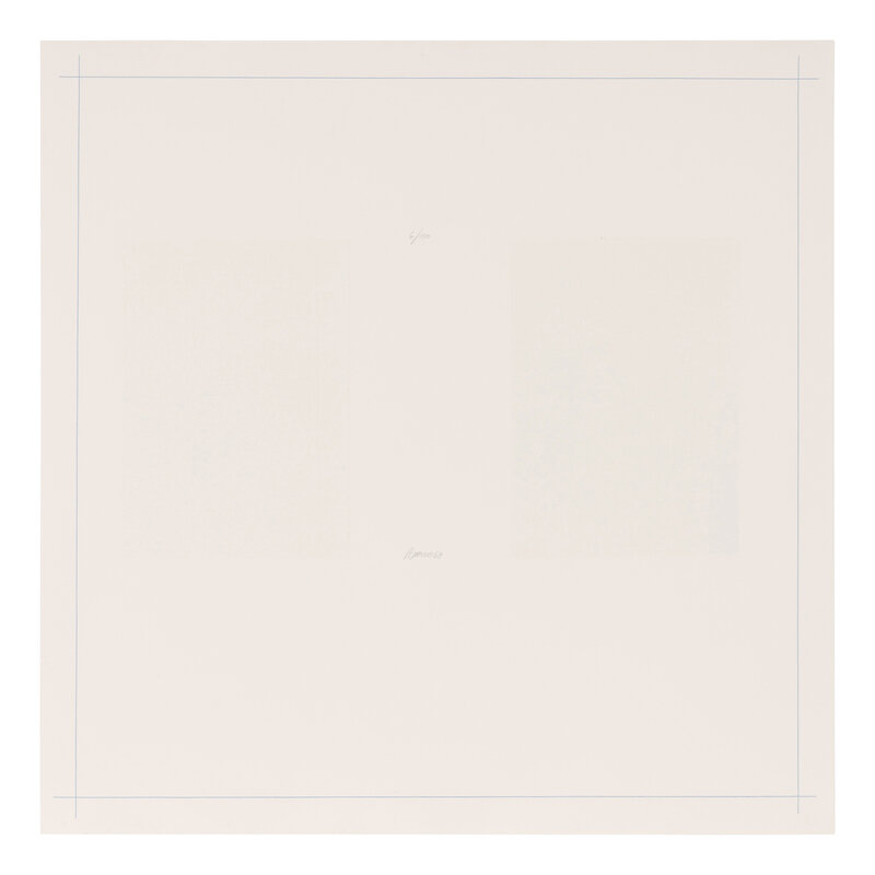 Robert Ryman
(American, 1930-2019)
Untitled (from On the Bowery), 1969
