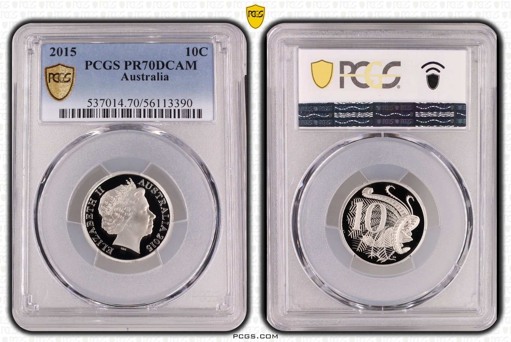 Ten Cent, 2015, PR70DCAM
