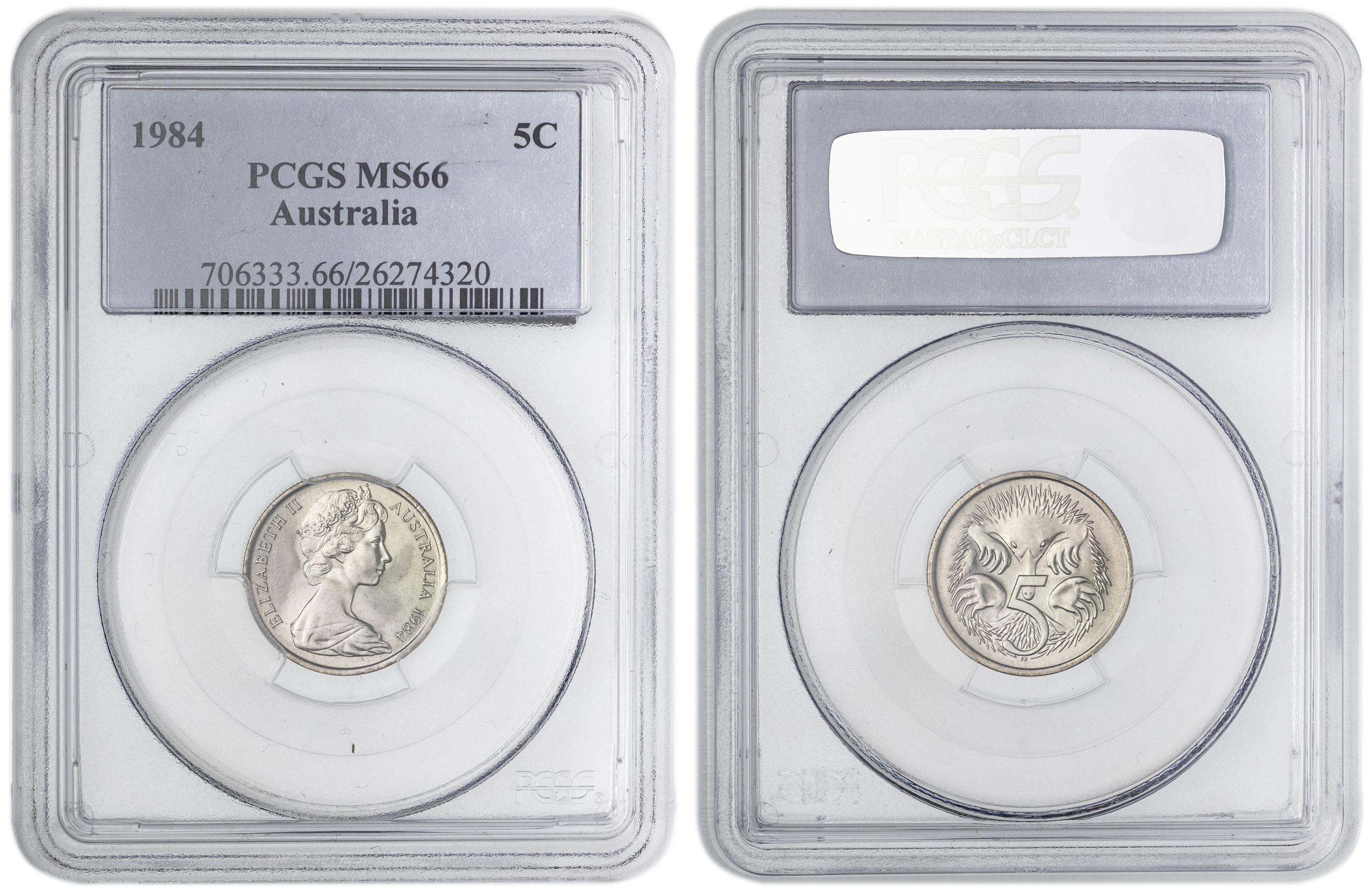 Five Cent, 1984, PCGS MS66