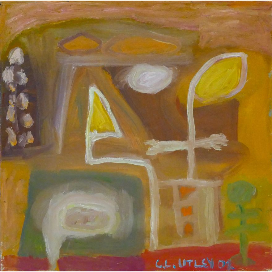 Claude Utley ''Autumn Calm'' 2002 Oil on Canvas 12''x12''
