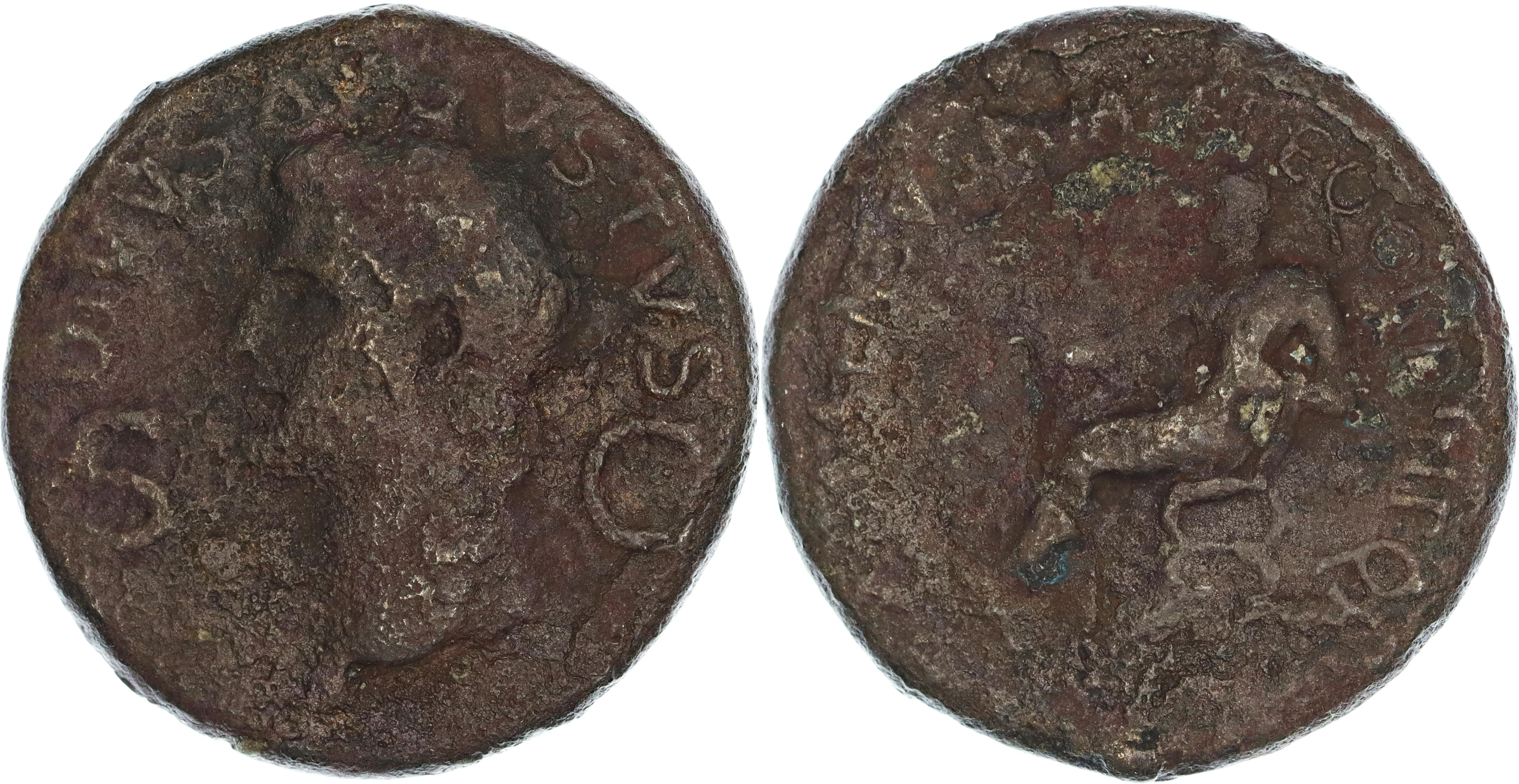 Roman Empire, Divus Augustus, Æ Dupondius, 37-41 AD, Fair